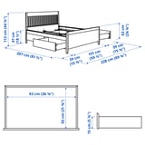 Illustration with measurements for the product: IDANÄS.
