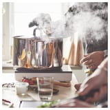 Cooking with steam on the stove