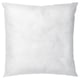 INNER pillow, white, square, simple. Made with recycled polyester, seamless design.