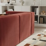 JÄTTEBO Mod crnr sofa 2,5-seat w chaise lng, right/Samsala brown-red