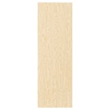 KALBÅDEN pine-colored door, rectangular, metal hinges.