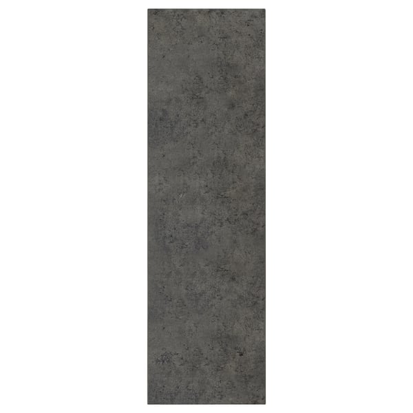 KALHYTTAN dark grey kitchen door, concrete texture; rectangular shape, smooth laminate surface.