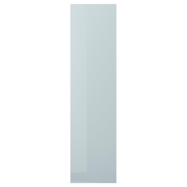 A KALLARP high-gloss grey-blue cover panel with a rectangular shape and sleek design.
