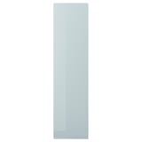 A KALLARP high-gloss grey-blue cover panel with a rectangular shape and sleek design.