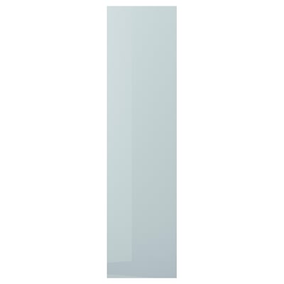 A KALLARP high-gloss grey-blue cover panel with a rectangular shape and sleek design.