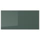 KALLARP drawer fronts in grey-green glossy finish, rectangular shape, modern design.