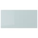 Option: KALLARP high-gloss grey-blue drawer front, modern, straight lines.