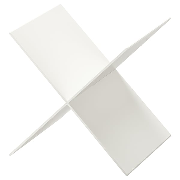 KALLAX storage insert, white color, rectangular shape, made of fibreboard with acrylic paint, designed for organizing shelves.