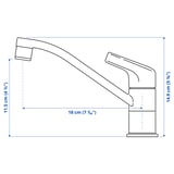 Illustration with measurements for the product: KALLSJÖN.