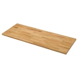KARLBY wood countertop, natural oak color, rectangular shape, veneer design.