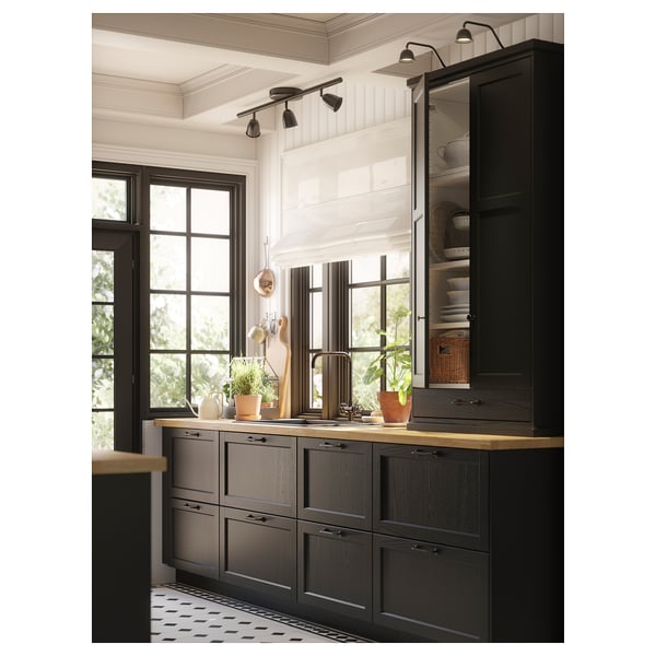 KARLBY Custom made worktop, oak/veneer, 45.1-63.5x3.8 cm