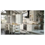 KARLBY Custom made worktop, oak/veneer, 45.1-63.5x3.8 cm