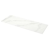KASKER white quartz worktop, smooth, rectangular, seamless design.