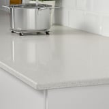 Kitchen countertop: quartz, stain-resistant, easy to clean, stylish.