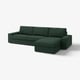 KIVIK 4-seat sofa with chaise longue, Tallmyra dark green