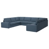 KIVIK sectional sofa, blue, modern, u-shape.