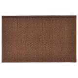 Brown rectangular woven doormat with a textured pattern. Made from recycled polyester for durability.