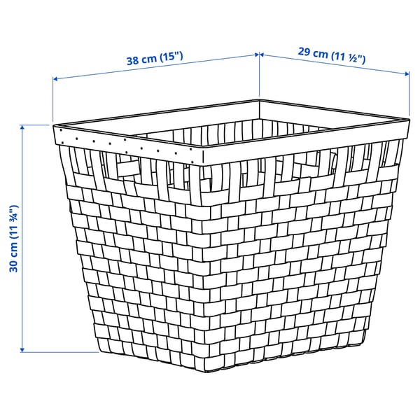 KNARRA Panier, blanc, 38x29x16 cm - IKEA