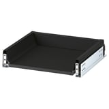 KNIVSHULT black drawer, sleek design, smooth finish, dark interior, metallic runners.