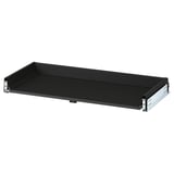 A KNIVSHULT black drawer with a sleek, modern design, featuring smooth sides and a foil finish.