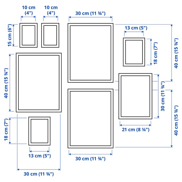 Illustration with measurements for the product: KNOPPÄNG.