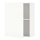 A white KNOXHULT wall cabinet with two shelves, ideal for kitchen storage.