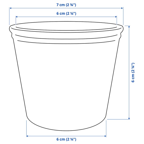 Illustration with measurements for the product: KÖRSBÄRSBJÖRK.