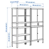 Illustration with measurements for the product: KOLBJÖRN.