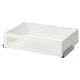A white KOMPLEMENT framed glass drawer for storage.