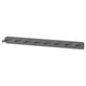 KOMPLEMENT gray wardrobe organizer, steel, rectangular, multiple hooks.