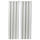 KORGMOTT white curtains: modern, textured, with eyelets, block-out fabric.