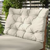 KUDDARNA Back cushion, outdoor, light grey-beige, 62x44 cm