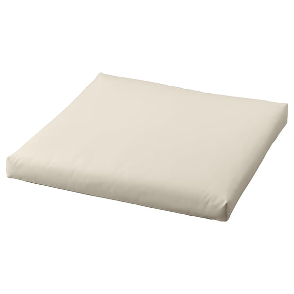 KUDDARNA cream cushion, square, outdoor use, recycling materials.