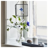LÄTTNAD Unscented block candle, natural, 10 cm
