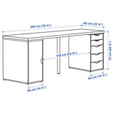 Illustration with measurements for the product: LAGKAPTEN.