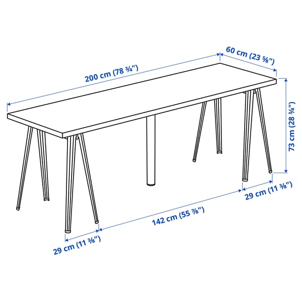 Illustration with measurements for the product: LAGKAPTEN.