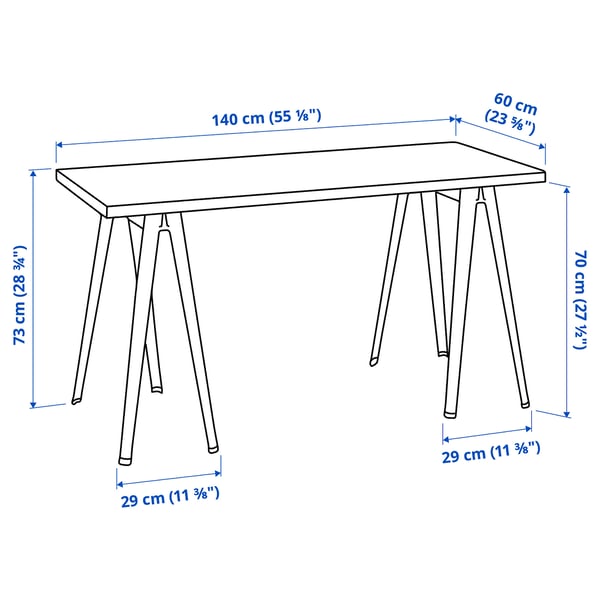 Illustration with measurements for the product: LAGKAPTEN.