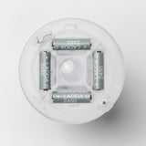 Four ladda 2450 mah batteries in a circular holder, designed for a portable lamp.