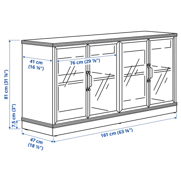 Illustration with measurements for the product: LANESUND.