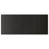 LAPPVIKEN drawer front, black-brown, wood-like texture, rectangular shape, sleek design.