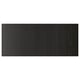 LAPPVIKEN drawer front, black-brown, wood-like texture, rectangular shape, sleek design.