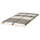 Option: LEIRSUND slatted bed base - wooden, light beige, airflow, adjustable firmness