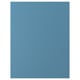 LERHYTTAN door in calming blue, rectangular shape with smooth finish. Birch veneer and stained edges.