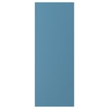 LERHYTTAN door in blue, rectangular with birch veneer.