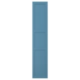 LERHYTTAN blue door, rectangular with wooden frame and veneer panels.