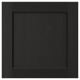 LERHYTTAN: black kitchen cabinet with wooden frame and veneer panel, classic design.