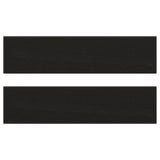 Black rectangular wooden panels for kitchen fronts.