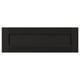 LERHYTTAN black kitchen drawer front, solid wood frame, beveled edges, ash veneer panel.