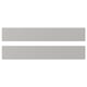 Two horizontal grey wooden rectangles, beveled edges, traditional look.