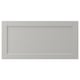Option: LERHYTTAN light grey kitchen cabinet with beveled edge frame and inset panel.